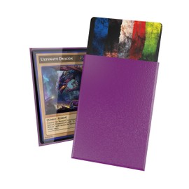 Ultimate Guard Cortex Outer Card Sleeves, 60 Japanese Size TCG Sleeves, 62 x 89mm, Purple Back, Glossy Finish, No PVC & Acid-Free, High Clarity