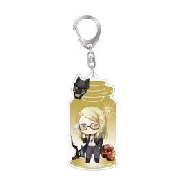 Algernon Products Fate/Grand Order Charatoria Acrylic Key Chain Assassin / Tesca Tripoka, Approx. W 2.0 x H 3.3 inches (52 x 85 mm), Acrylic, Metal