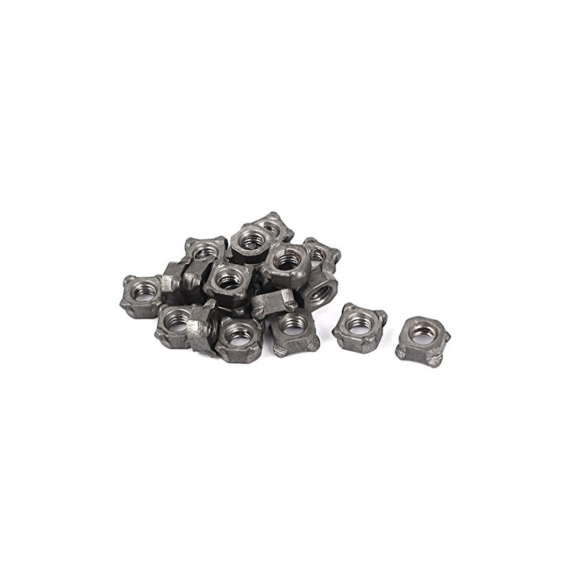 sourcingmap® M6 x 1mm Pitch Carbon Steel Metric Square Weld