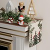 XCHI Cardinal Birds Winter Pine Tree Christmas Xmas Table Runner