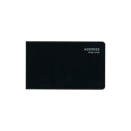 Daigo F1071 Address Book, Thick Ruled Senka Thick Ruled Notebook, Black