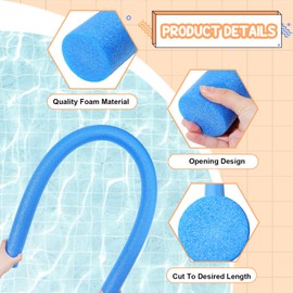 Yaomiao 9 Pcs 55 Inch Bulk Pool Noodles Jumbo Foam Pool Noodles in The Swimming Pool Colorful Thick Noodles for Adults Floating and School Craft Projects