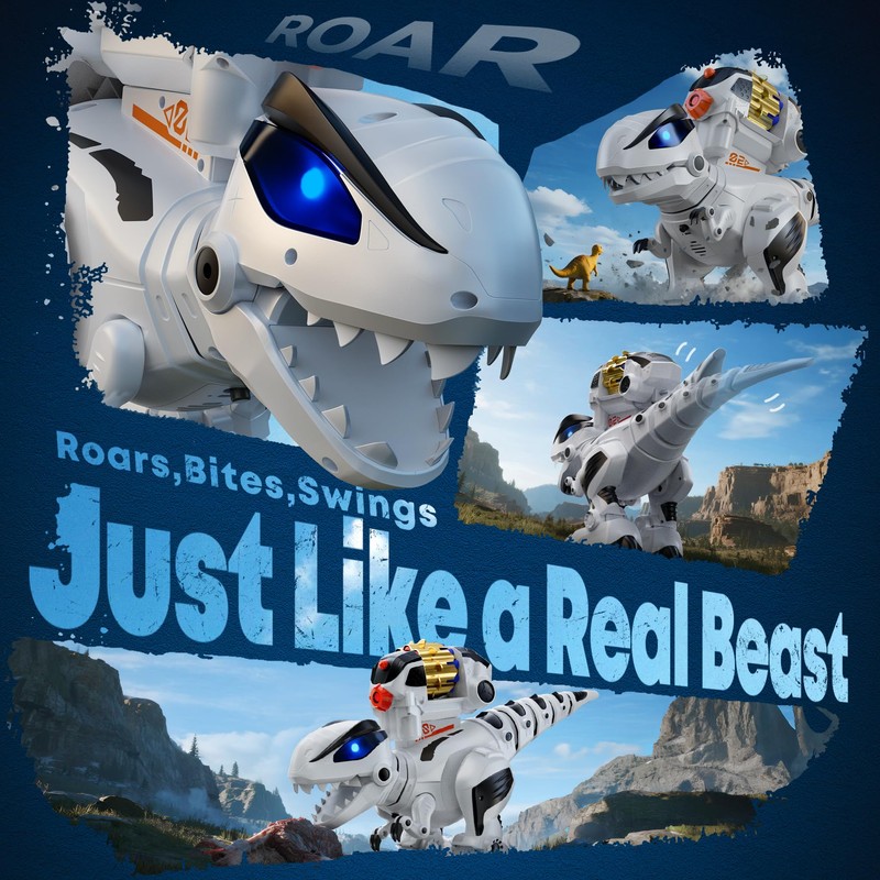 Ruko 8809 Remote Control Robot Dinosaur Toys for Kids, Large