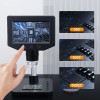 Toolzia 4.3in HD Digital Microscope with 8 LED Lights, 1000X