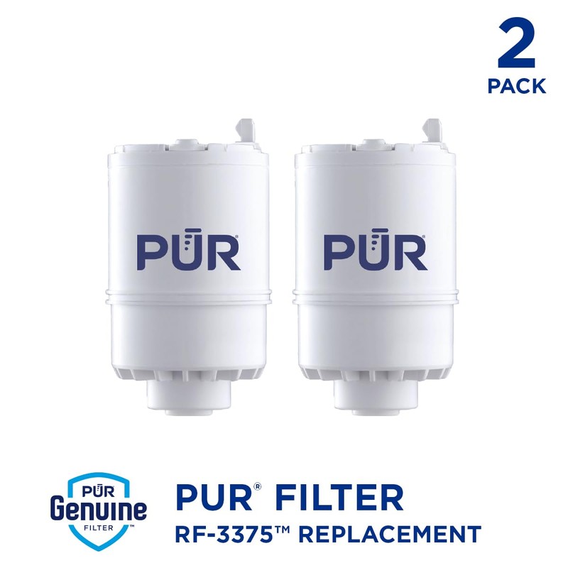 PUR Faucet Mount Replacement Filter 2-Pack, Genuine PUR Filter, 2-in-1