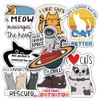 Motivational Cat Sayings Decals Set | Cute Cat Stickers Pack