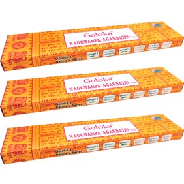 Goloka Incense Sticks (3, Nag Champa 16g)