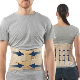 ®aHeal - Lumbar support belt Medical back brace Lower lumbar support – For Women and Man - European qality assurance (Size XXXL: 109-118 CM; 42.91-46.46")