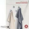bremermann Bad-Serie PIAZZA - Handtuchhaken 4er-Sets (Tape)
