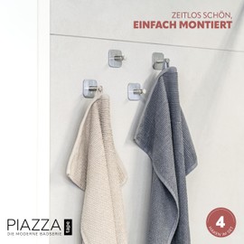 bremermann Bad-Serie PIAZZA - Handtuchhaken 4er-Sets (Tape)