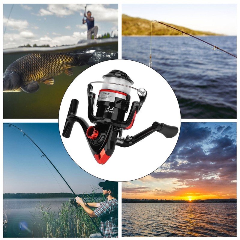 Portable Fishing Reel Casting Rods with Fish Wire Spinning Reel