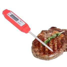 Meat Thermometer Pen Type Pocket Thermometer Digital Instant Read Thermometer Food Thermometer for Cooking(Red)