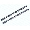 GMC 4PCS Gloss Black Letters Emblem Nameplate Badge for 2019