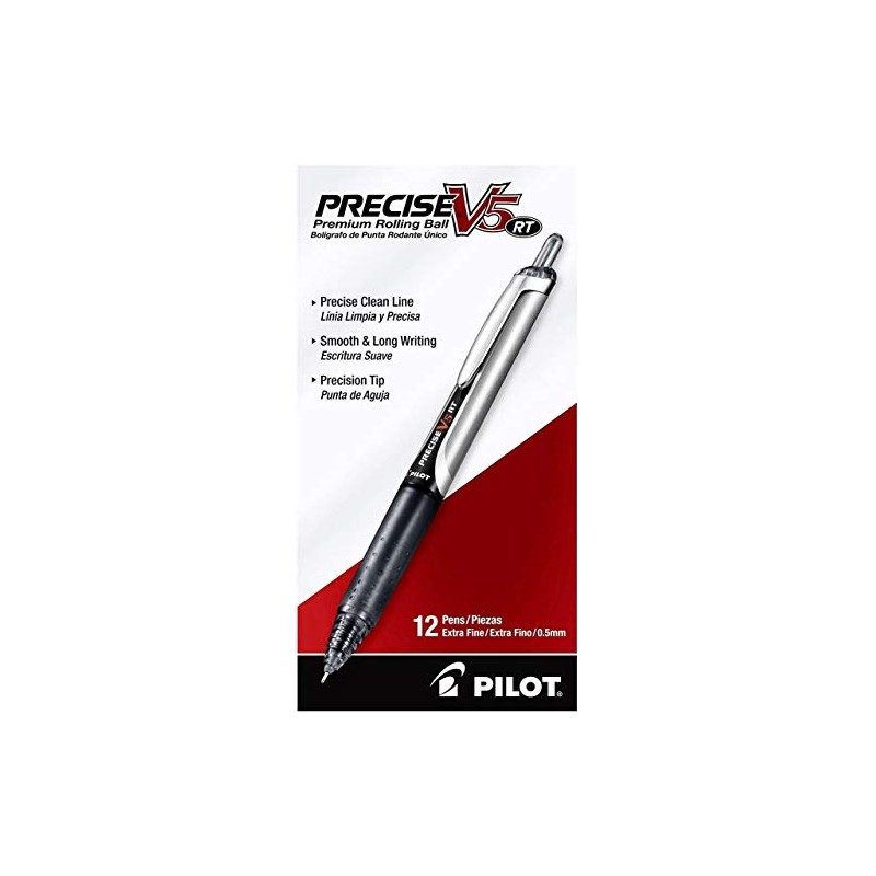 PILOT Precise V5 RT Refillable & Retractable Liquid Ink Rolling