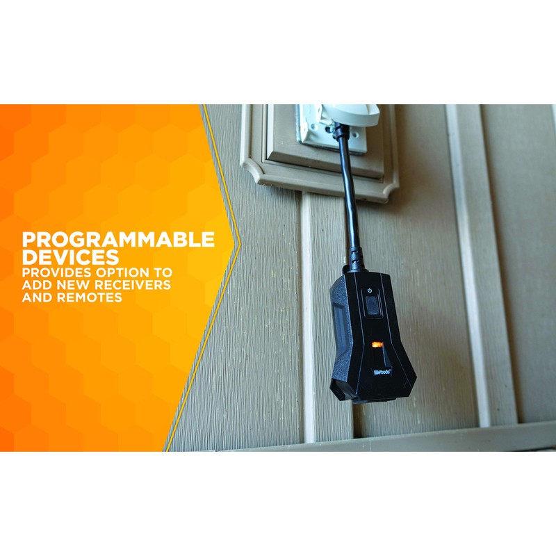 Woods 50125WD Outdoor Indoor Wireless Remote Control Outlet Kit, Electrical