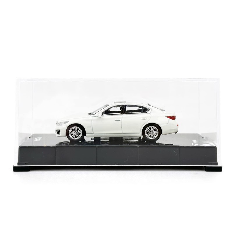 Paudi Model 1/64 Infiniti Q50S Mini Car Collection White Finished