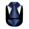 HISDERN Ties for Men Classic Royal Blue Long Tie and