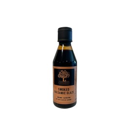 Liokareas Greek Smoked Balsamic Glaze - Organic - NonGMO - 8.45oz - Made from Grapes Grown In Greece - NO ADDED SUGARS