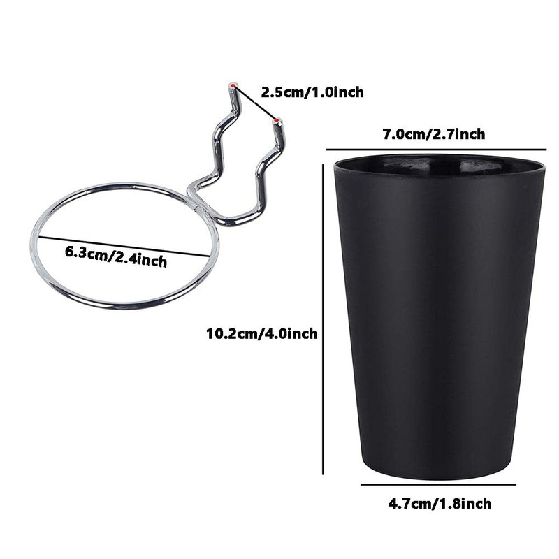 4 Sets Pegboard Bins with Rings 63mm Pegboard Hooks with