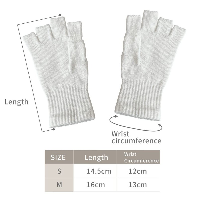 Edenswear Zinc-containing Fiber Children Eczema Atopic Fingerless Gloves (S)