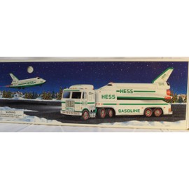 Hess 1999 Truck and Space Shuttle with Satellite