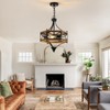 Farmhouse Pendant Light, 3-Light Foyer & Dining Room Hanging Light