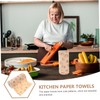 KOMBIUDA 1roll Disposable Kitchen Paper Towels Absorbent Fiber Cloths for