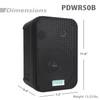 6.5'' Indoor/Outdoor Waterproof Speakers (Black)