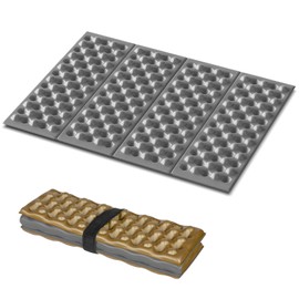 Foam Seat Mat for Camping, Foldable Seat Pat Cushion,Waterproof IXPE Sitting Pad for Outdoor Camping, Stadium,Backpacking Travel,Hikking,Picnic,Stadiums and Bleachers (Iron Grey-1 Pack)