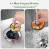 Kitchen Sink Drain Strainer Stopper, Stainless Steel Wrapped Pop Up