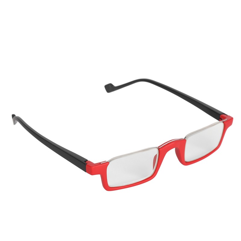 Half Rim Reading Glasses High Definition Spring Hinge Fashionable Rectangular