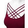 brasier deportivo para mujer con tirantes cruzados, bandeau sin aros,