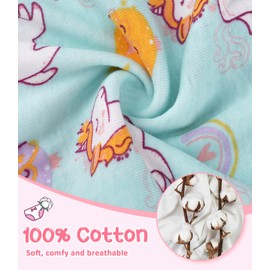 JAHSIYI Unicorn Underwear Girls Toddler 2T 3T Panties Size 18-24 Months Undies Baby Kids 100% Cotton Underpants Briefs 2 3 Years Old Panty Age 24M Clothes