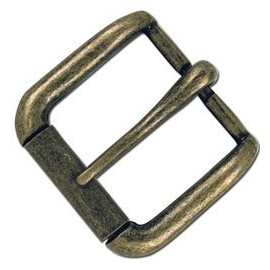 Tandy Leather Solid Antique Brass 1-1/2" Napa Roller Buckle 1643-09