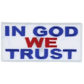In God We Trust Red White Blue 3 inch Cap Hat  Patch IV3321 F1D17I
