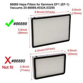 EZ SPARES 3 PCS Compatible with Kenmore EF1 (EF-1) Exhaust Vacuum Filter Compares to 86889 HEPA Filter HEPA Filter Great for Homes …