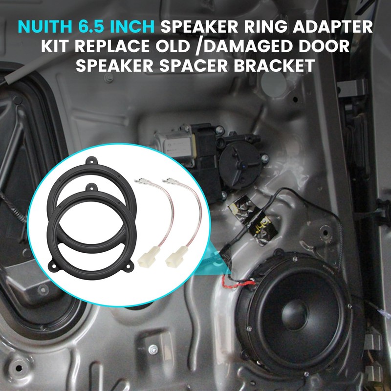 NuIth for Subaru 6.5 Inch Rear Door Speaker Adapter Bracket