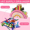 Weploda Rainbow Pen Holder Children, Desk Organiser Rainbow, Rainbow Pens