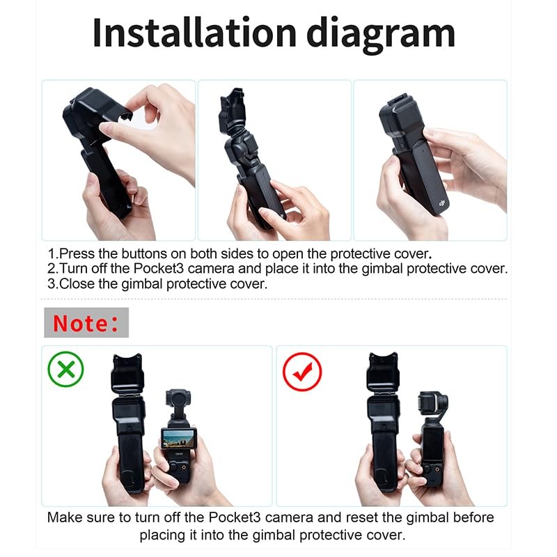Gimbal Protective Cover for DJI Osmo Pocket 3 Creator Combo,