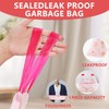 13 Gallon Trash Bags with Lily Printed & Drawstring, Tear-Resistant