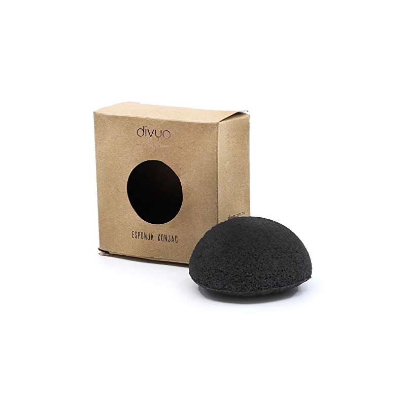 DIVYA | Esponja Konjac Facial, Limpieza Profunda y Suavidad Natural,