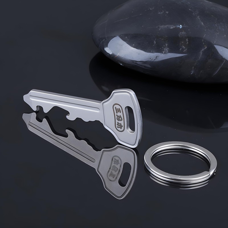 Sanrenmu Keychain EDC Multi Tools Kit with Nail Puller Bottle