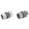 2Pcs Cable Connectors Waterproof Stainless Steel Cord Head Adapters for