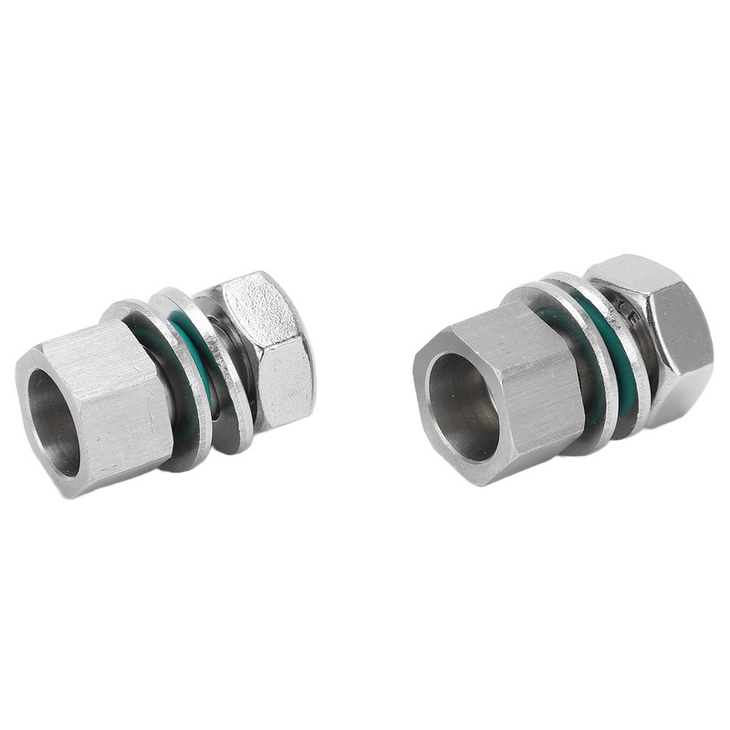 2Pcs Cable Connectors Waterproof Stainless Steel Cord Head Adapters for