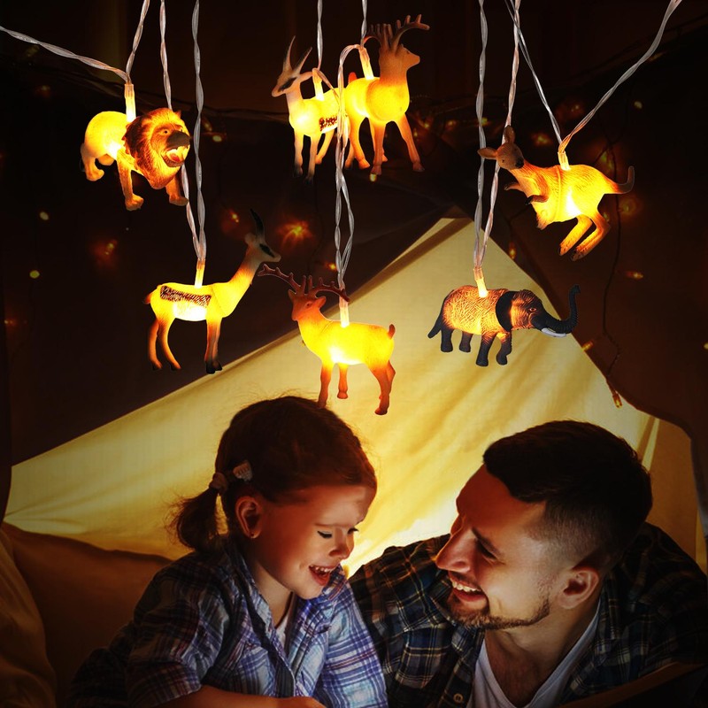 Animal String Lights 10 LEDs Small Animals String Lights Children