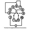 Baomain 24VAC Electromagnetic Power Relay, AC Relay, 3PDT 11-Pins 3NO3NC,