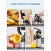 Electric Citrus Juicer Squeezer, Orange Juicer with Two Interchangeable Cones,