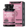 Probióticos Mujer 60 Billion + Prebióticos (prebiotic) + Inulina de