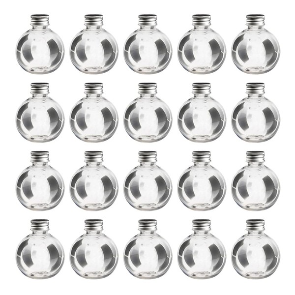 Sewroro 20 Pieces 150 ml Transparent Bulb Bottle Clear Plastic