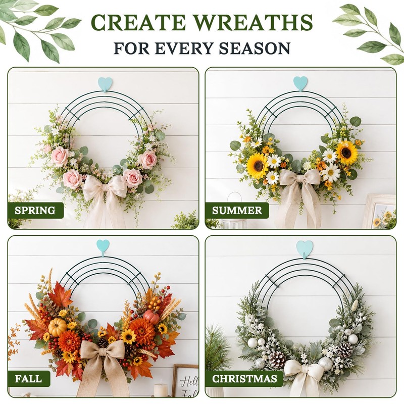 6 Pack Metal Wreath Frame - 18 Inch Wreath Form